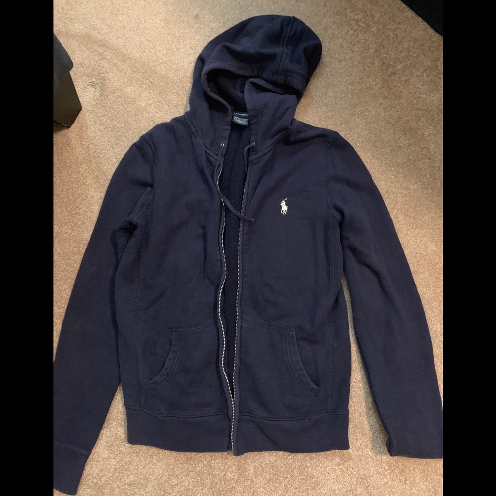 Ralph Lauren Polo Sport size M navy zip up hoodie